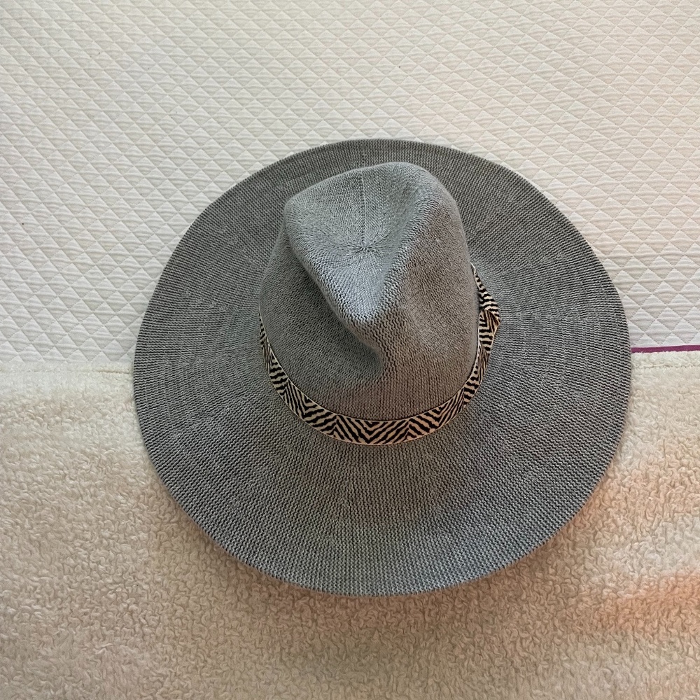 Anthropologie Gray Rancher Hat